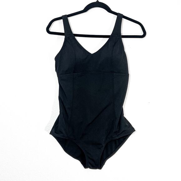 Niptuck Swimwear 8 One Piece Swim Suit Womens 8 Minimalist Beachy Padded - Picture 1 of 7
